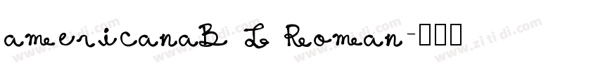 americanaB T Roman字体转换